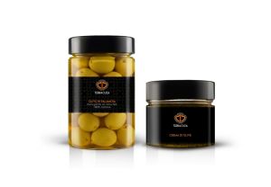 Olive biologiche in salamoia 250gr + crema di olive al naturale 200gr