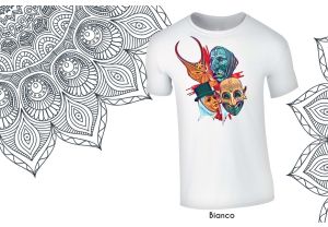 t-shirt le quattro maschere - makokko
