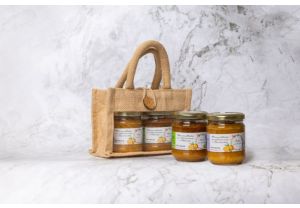 Confezione marmellata arancia e lavanda, arancia e menta