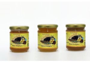 Tris di miele millefiori-trifoglio-eucalipto