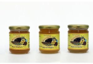 Tris di mieli millefiori-trifoglio-sulla